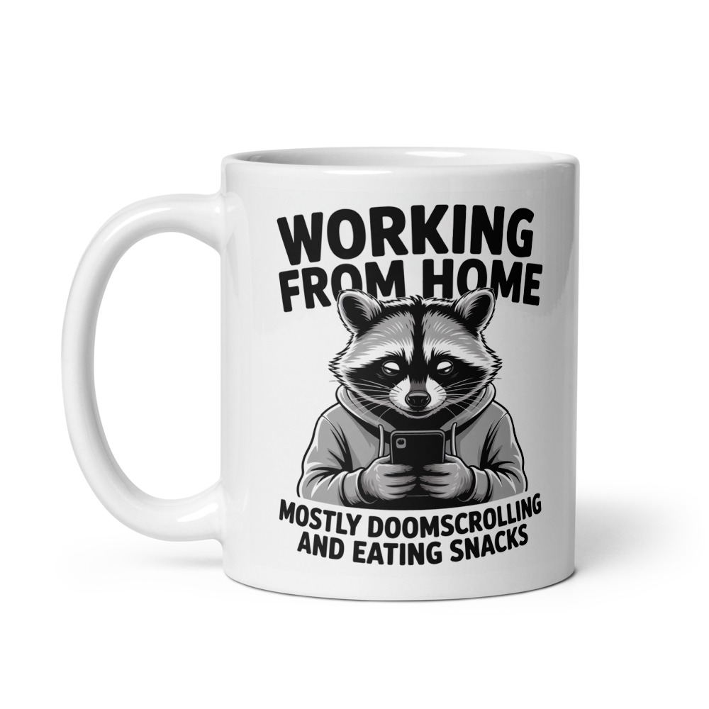 WFH Raccoon Mug