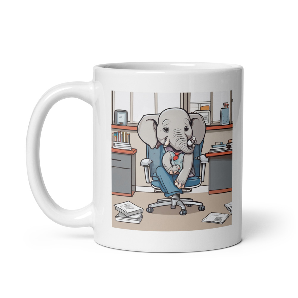 Office Elephant — Mondays Mug