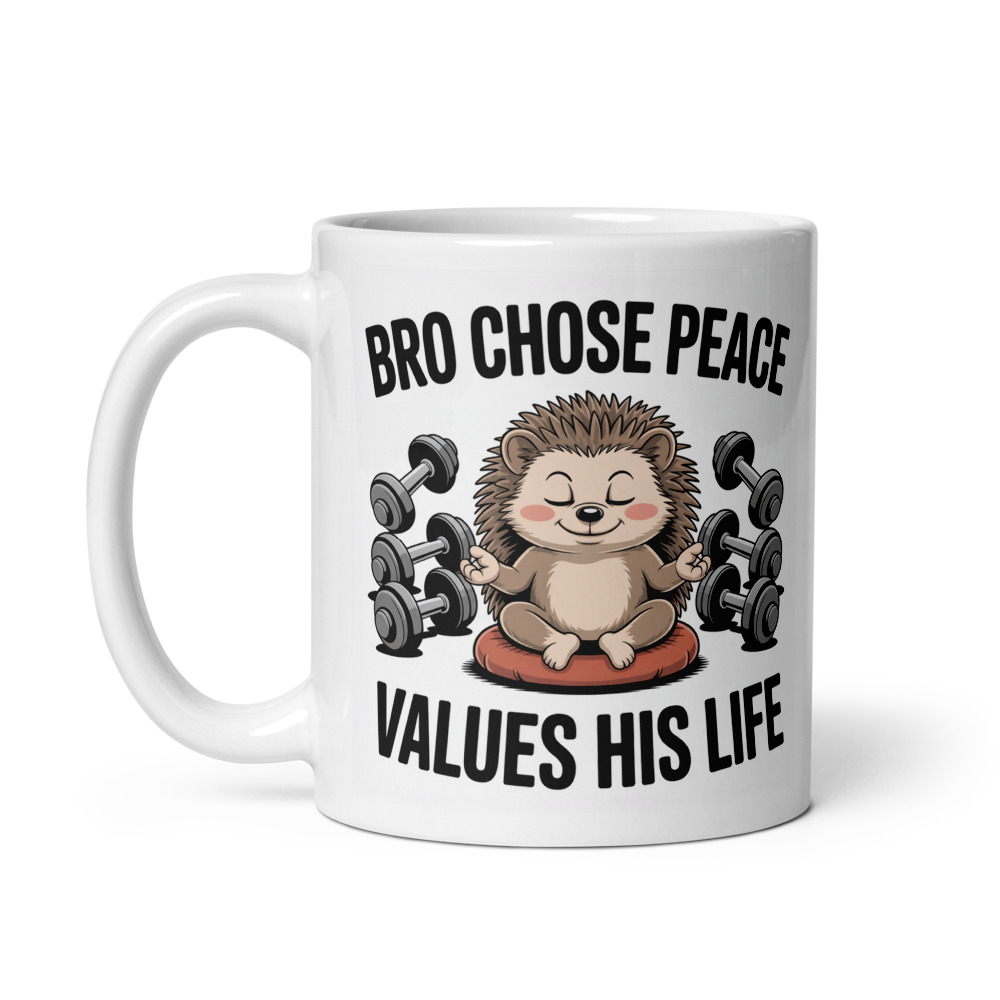 Zen Hedgehog Peace Mug