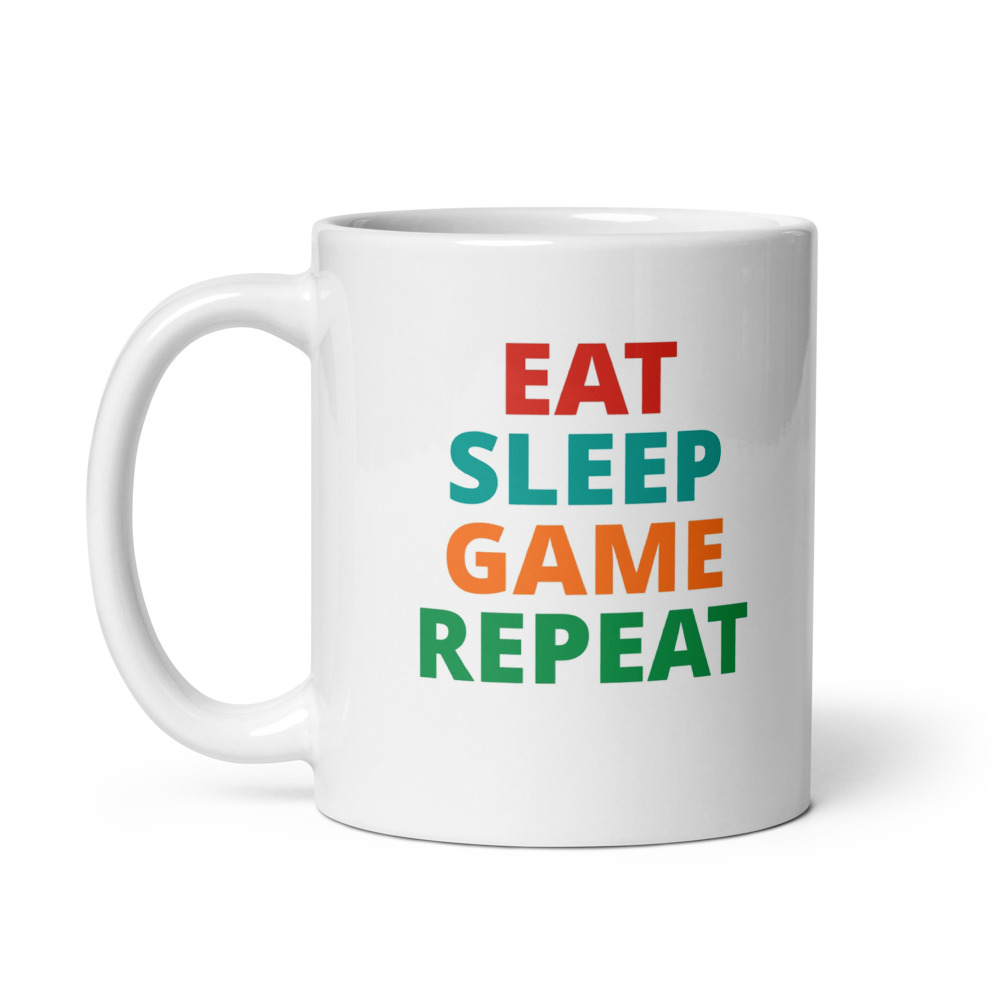 Eat Sleep Game Repeat Mug