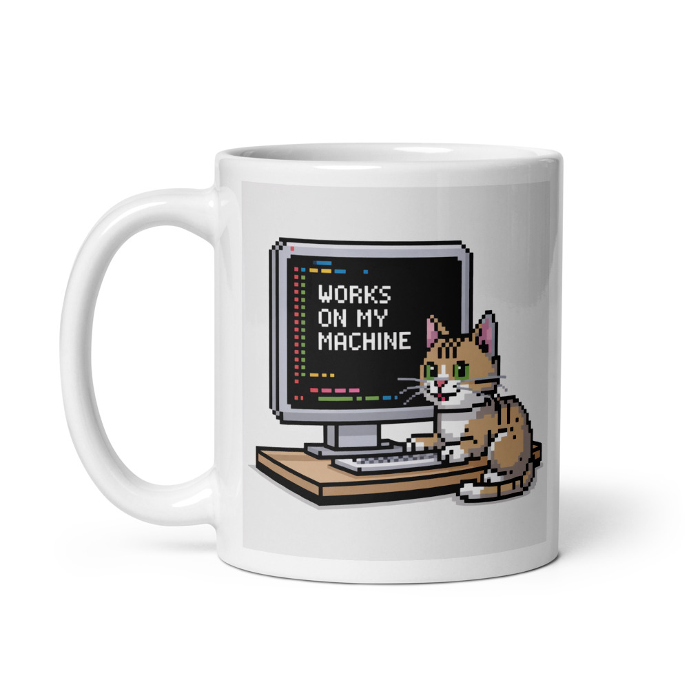 Pixel Dev Cat Mug
