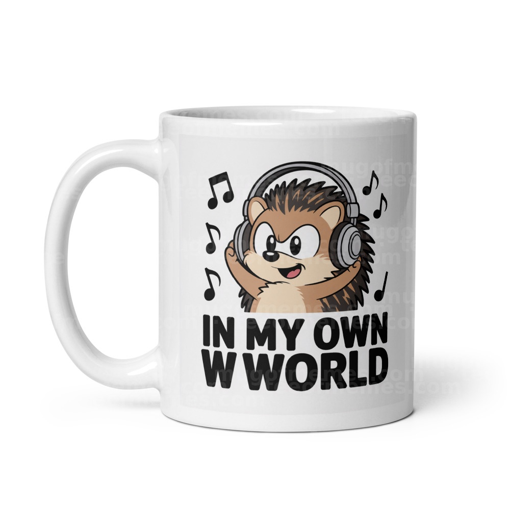 Vibe Mode Hedgehog Mug