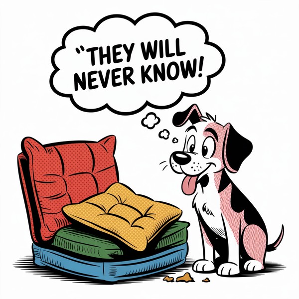 Guilty Dog Comic Mug