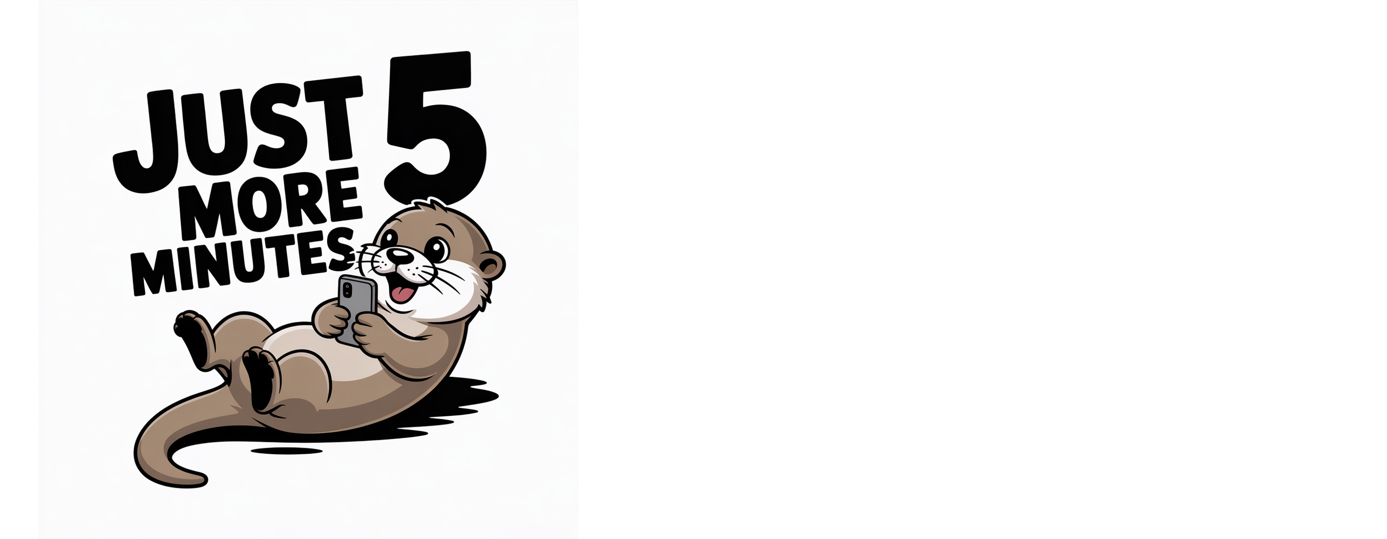 Scrolling Otter Mug
