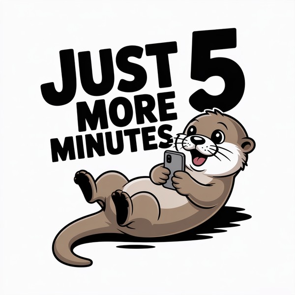 Scrolling Otter Mug