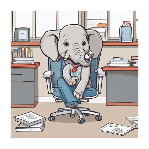 Office Elephant — Mondays Mug