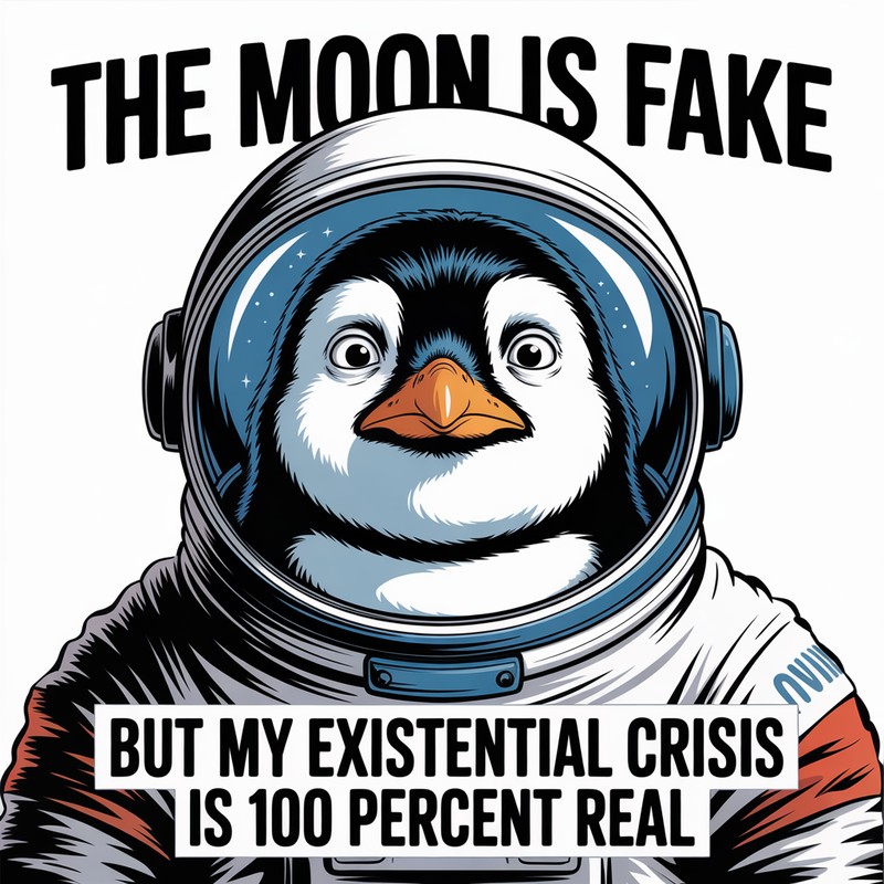 Existential Penguin Mug