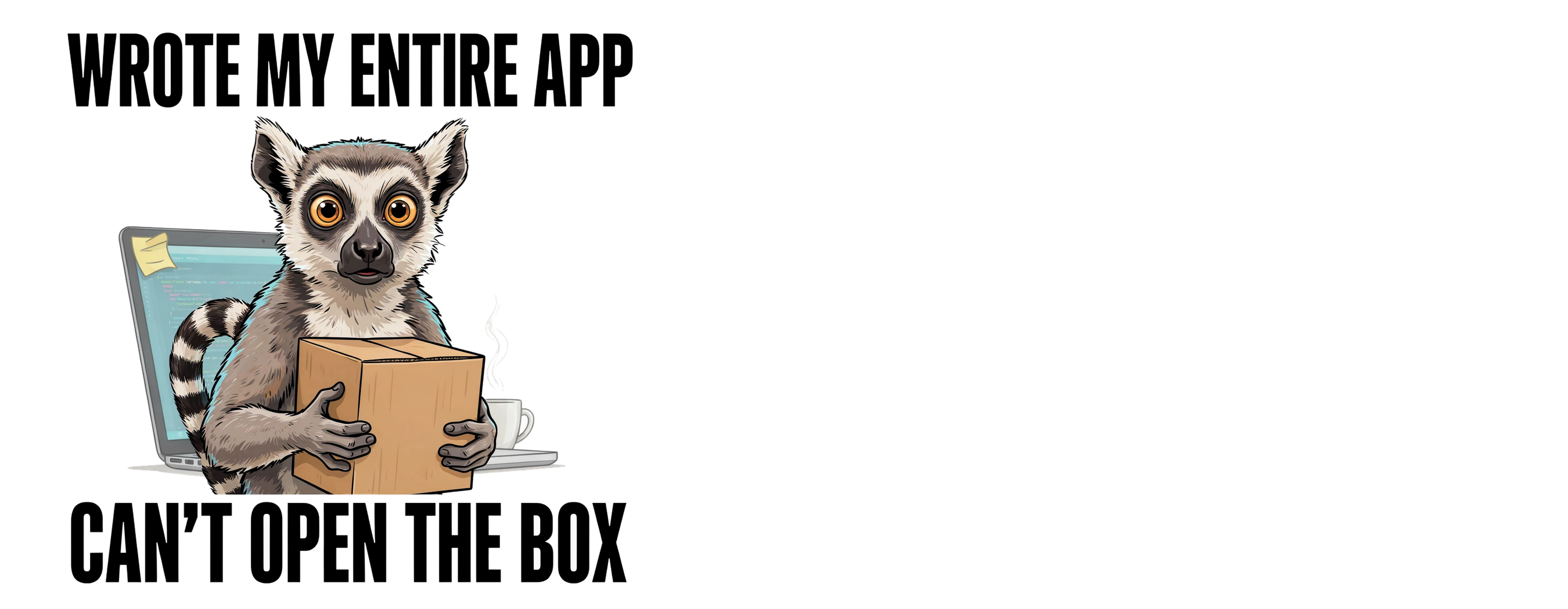 Box Problem Lemur Mug