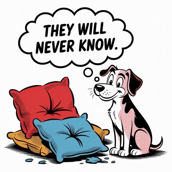Guilty Dog Comic Mug