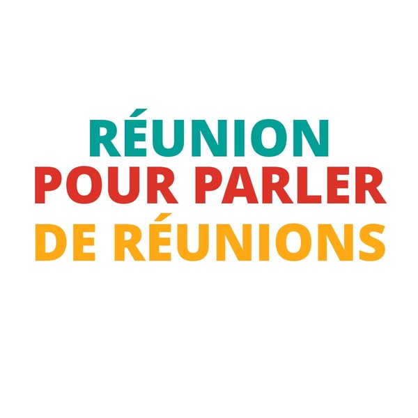 RÉUNION POUR PARLER DE RÉUNIONS Mug