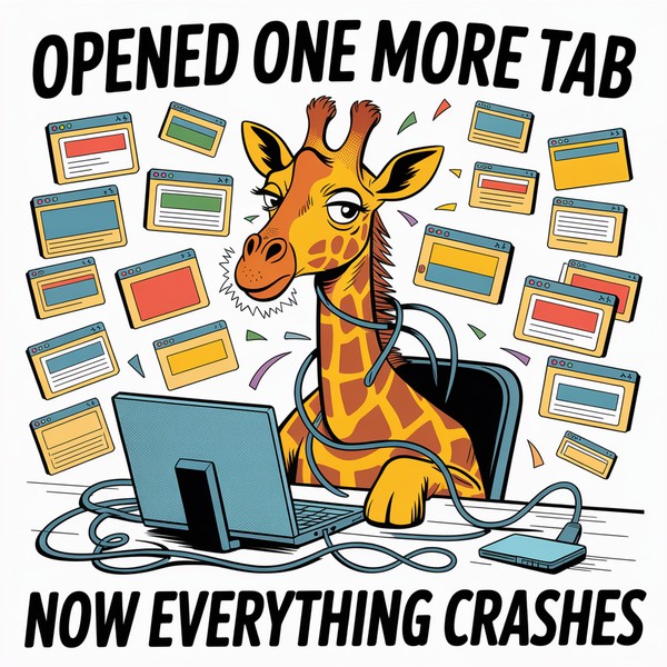 Tab Spiral Giraffe Mug