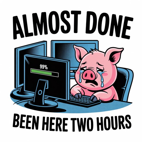 Loading Bar Pig Patience Mug