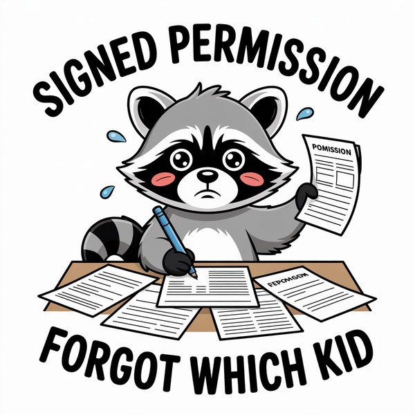 Signed Permission Raccoon Mug