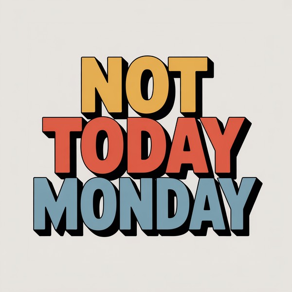 Not Today Monday Mug