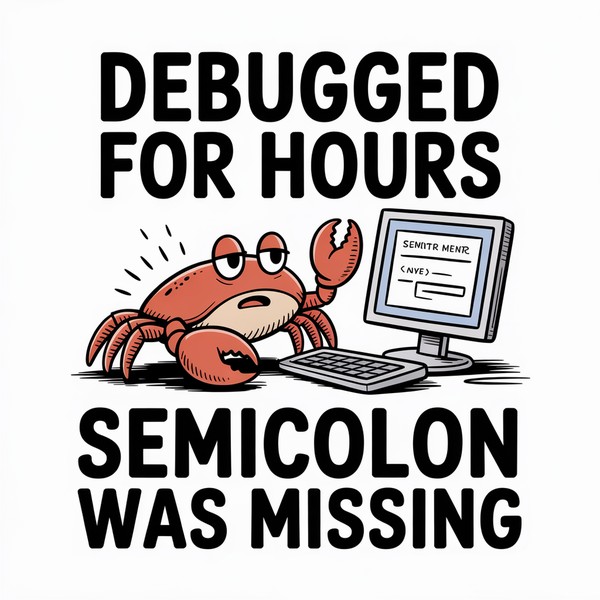 Semicolon Crab Mug