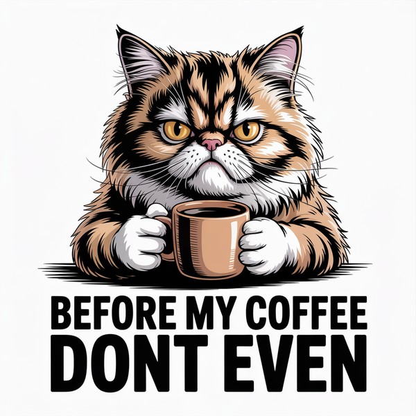 Before Coffee Cat Mug