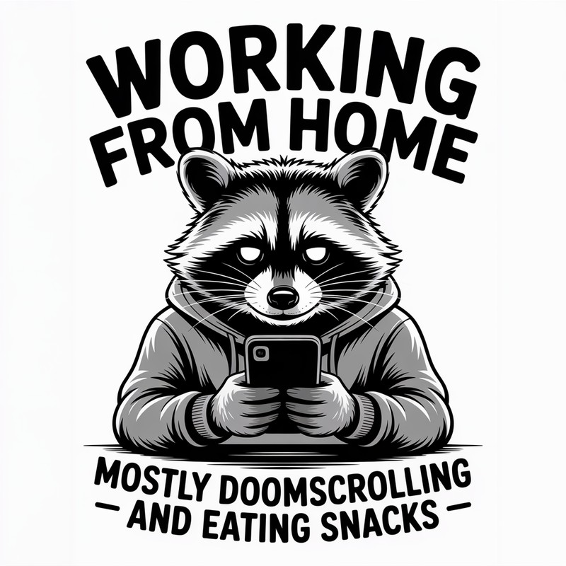 WFH Raccoon Mug