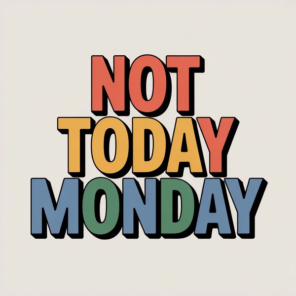 Not Today Monday Mug