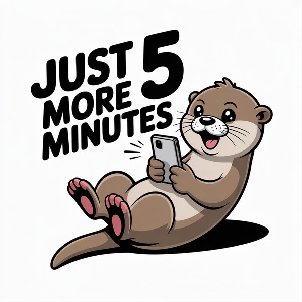 Scrolling Otter Mug
