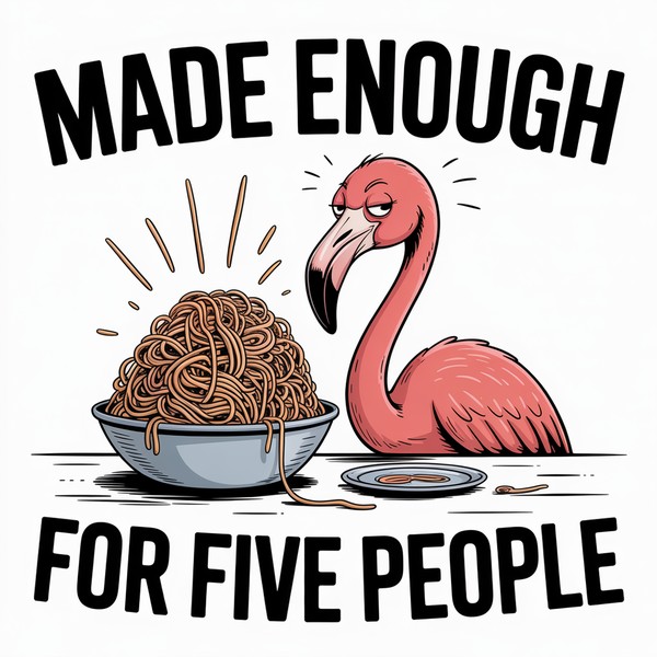 Pasta Portion Flamingo Mug