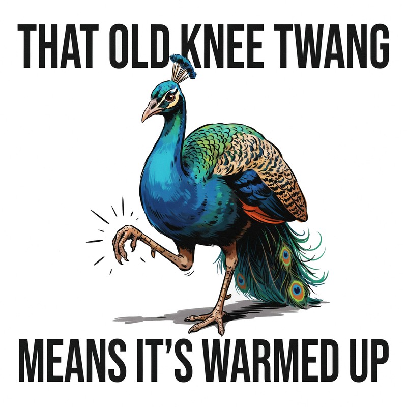 Knee Twang Peacock Mug