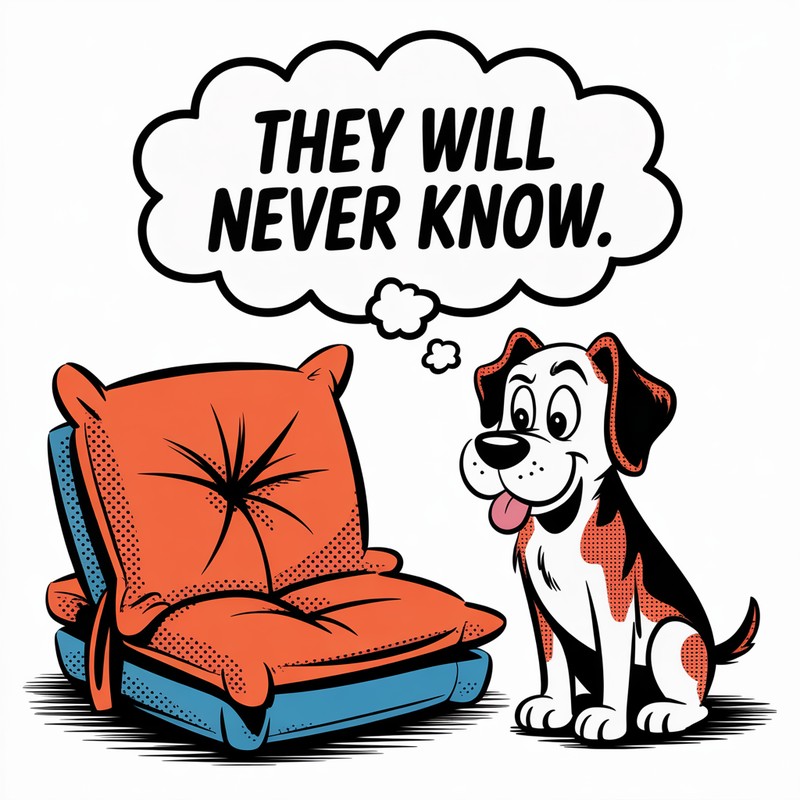 Guilty Dog Comic Mug