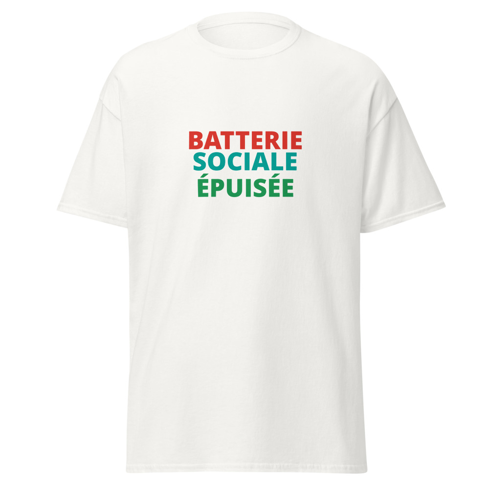 BATTERIE SOCIALE ÉPUISÉE Tee