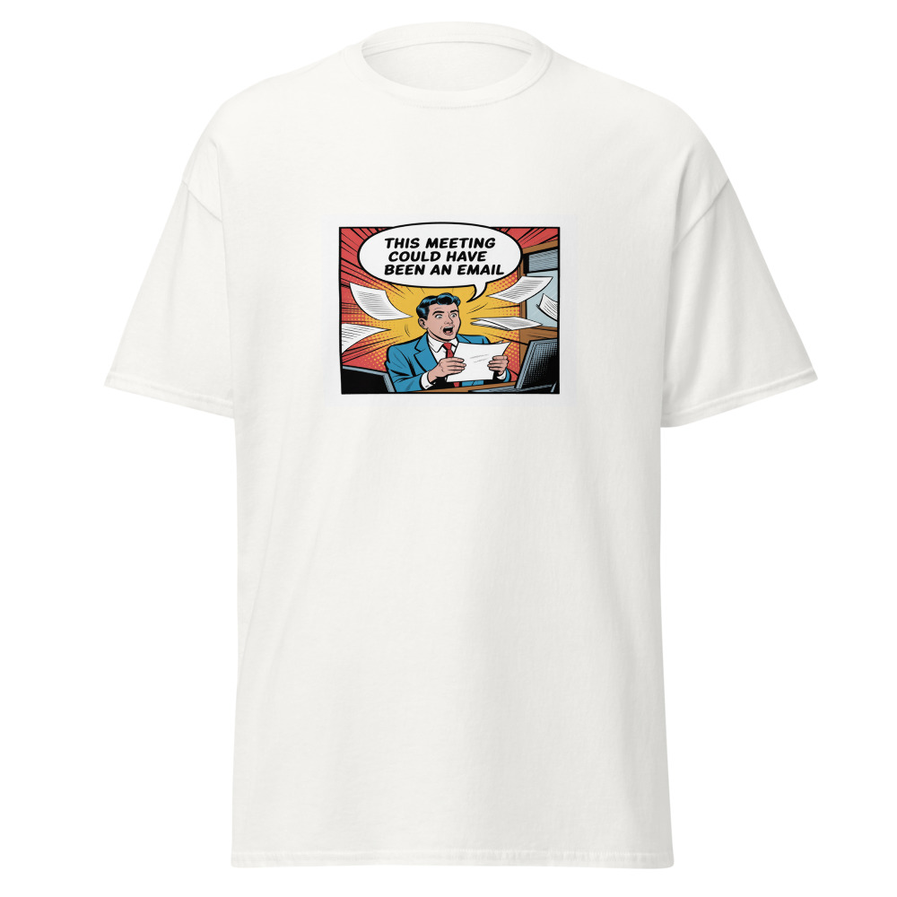 Email Meeting Comic Tee