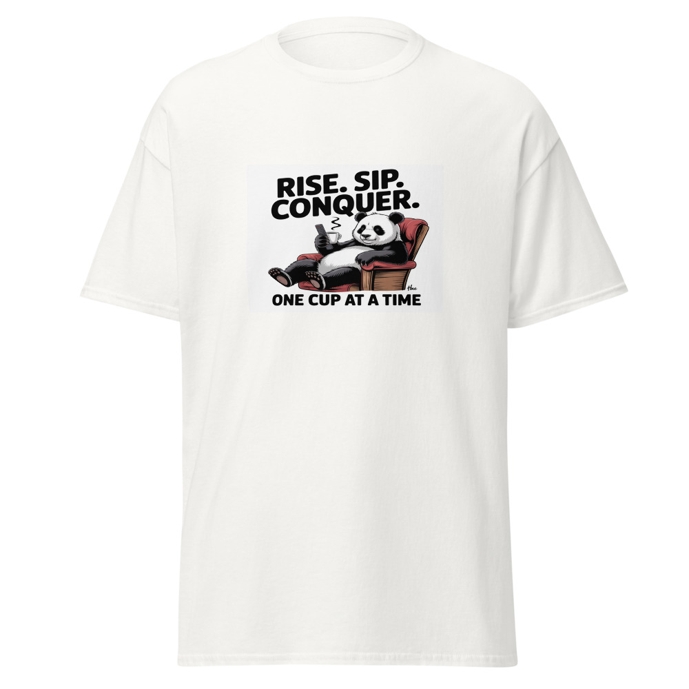 Rise Sip Conquer Panda Tee