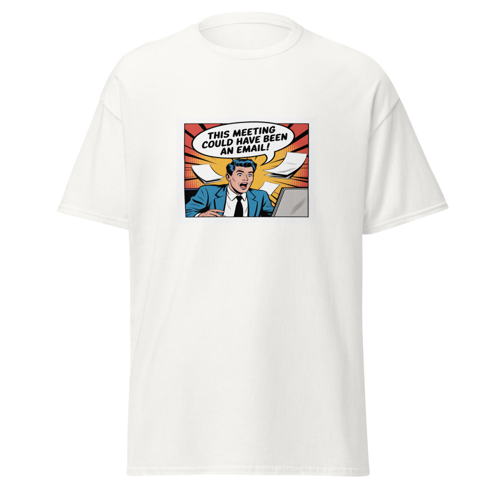Email Meeting Comic Tee