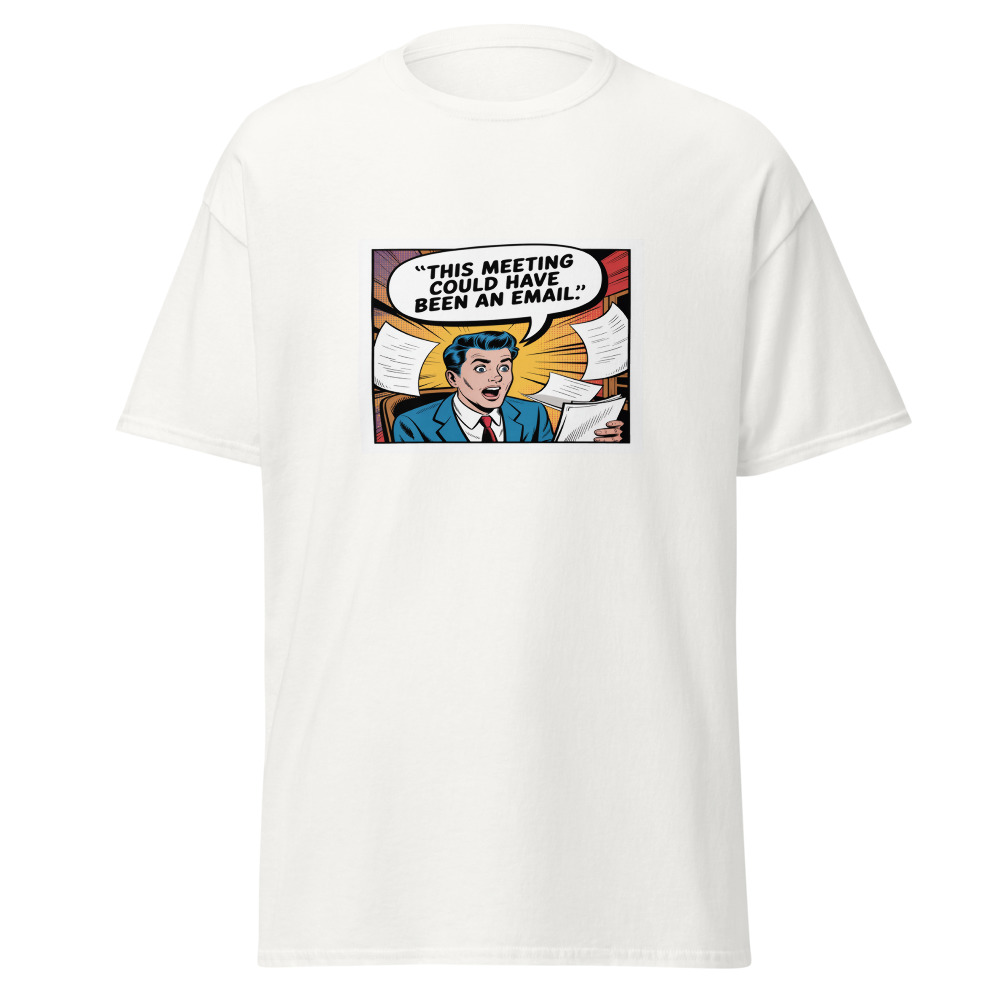 Email Meeting Comic Tee