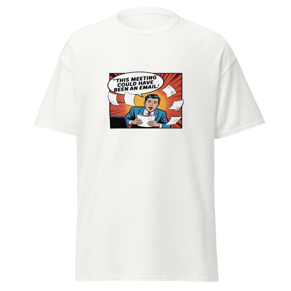 Email Meeting Comic Tee