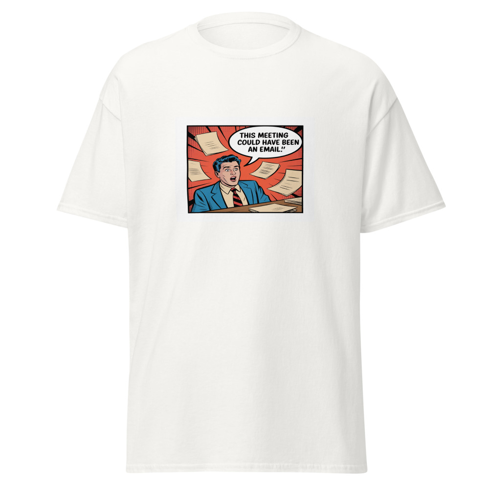 Email Meeting Comic Tee