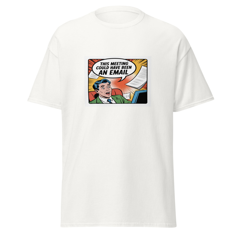 Email Meeting Comic Tee