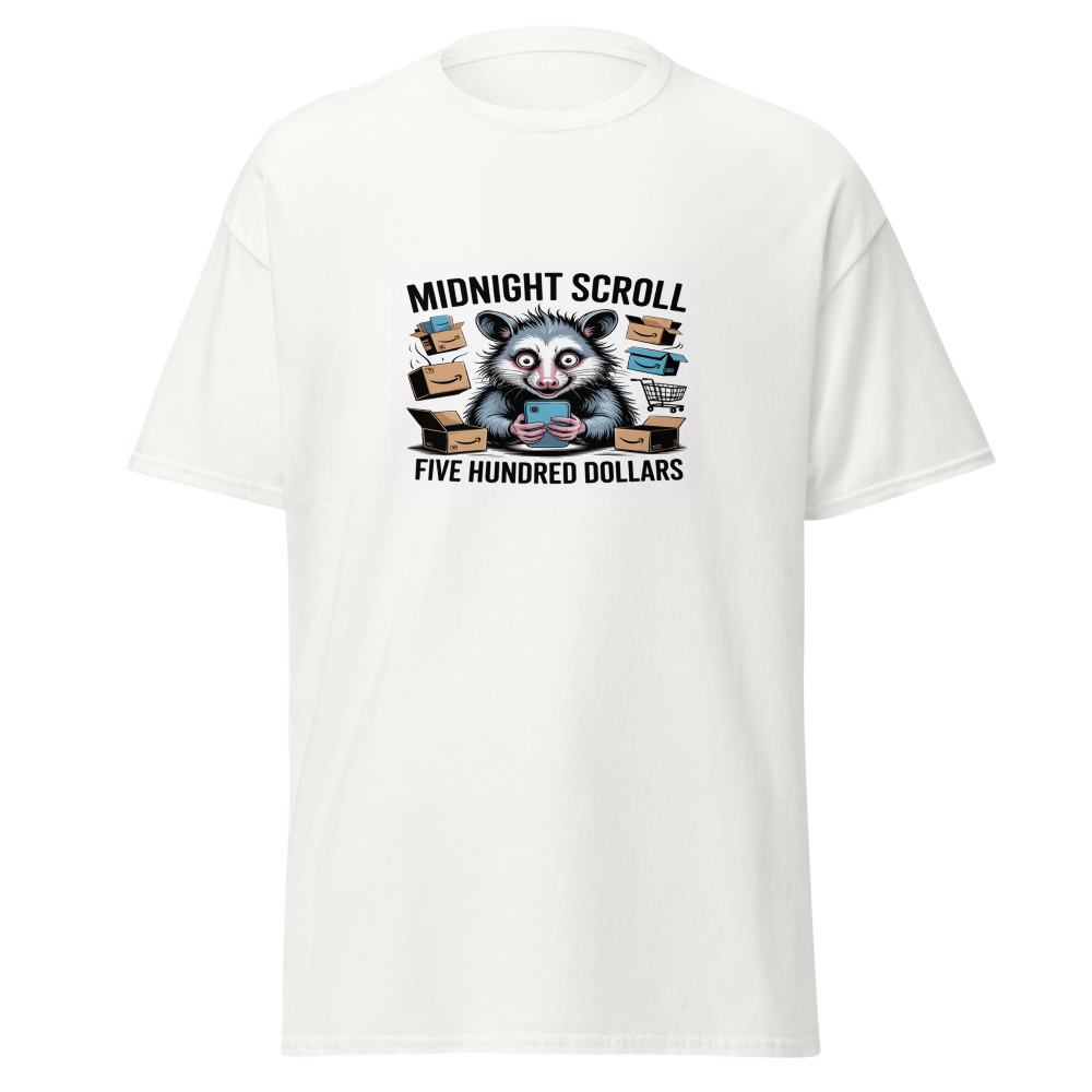 Midnight Scroll Regret Tee