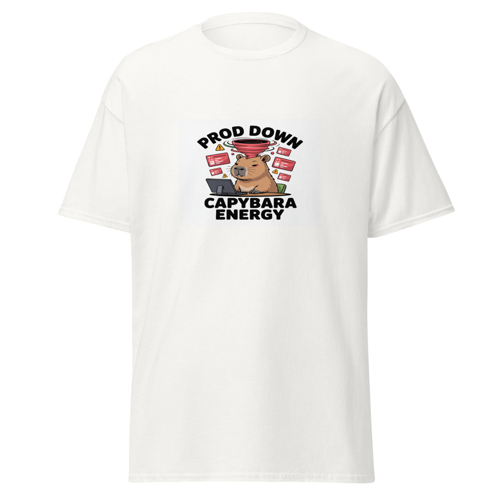 Prod Down Capybara Energy Tee
