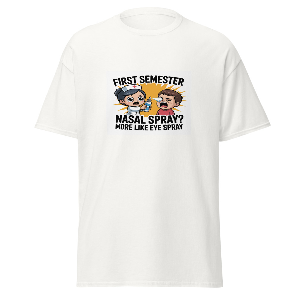Nasal Spray Disaster Tee