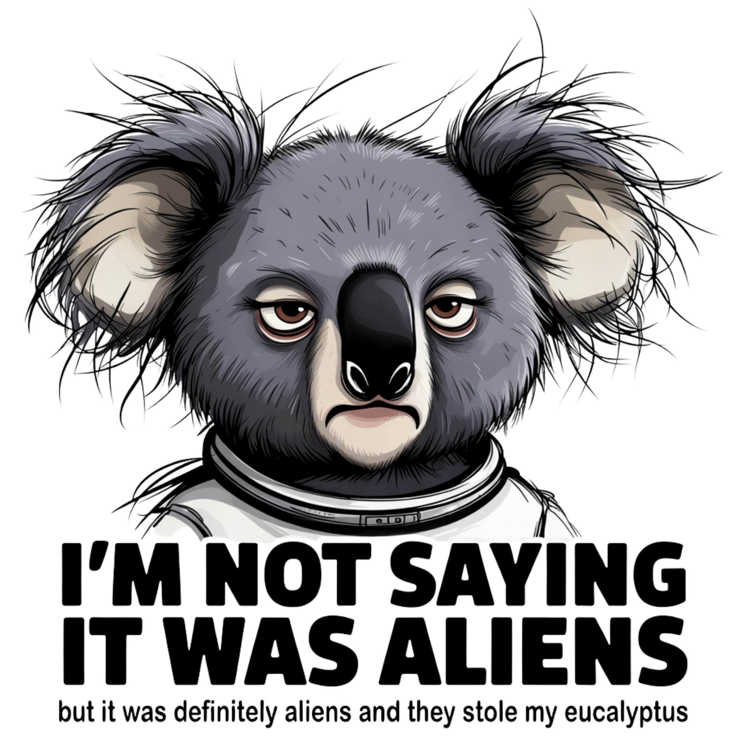 I’m not saying it was aliens… but it was definitely aliens and they stole my eucalyptus. Tee