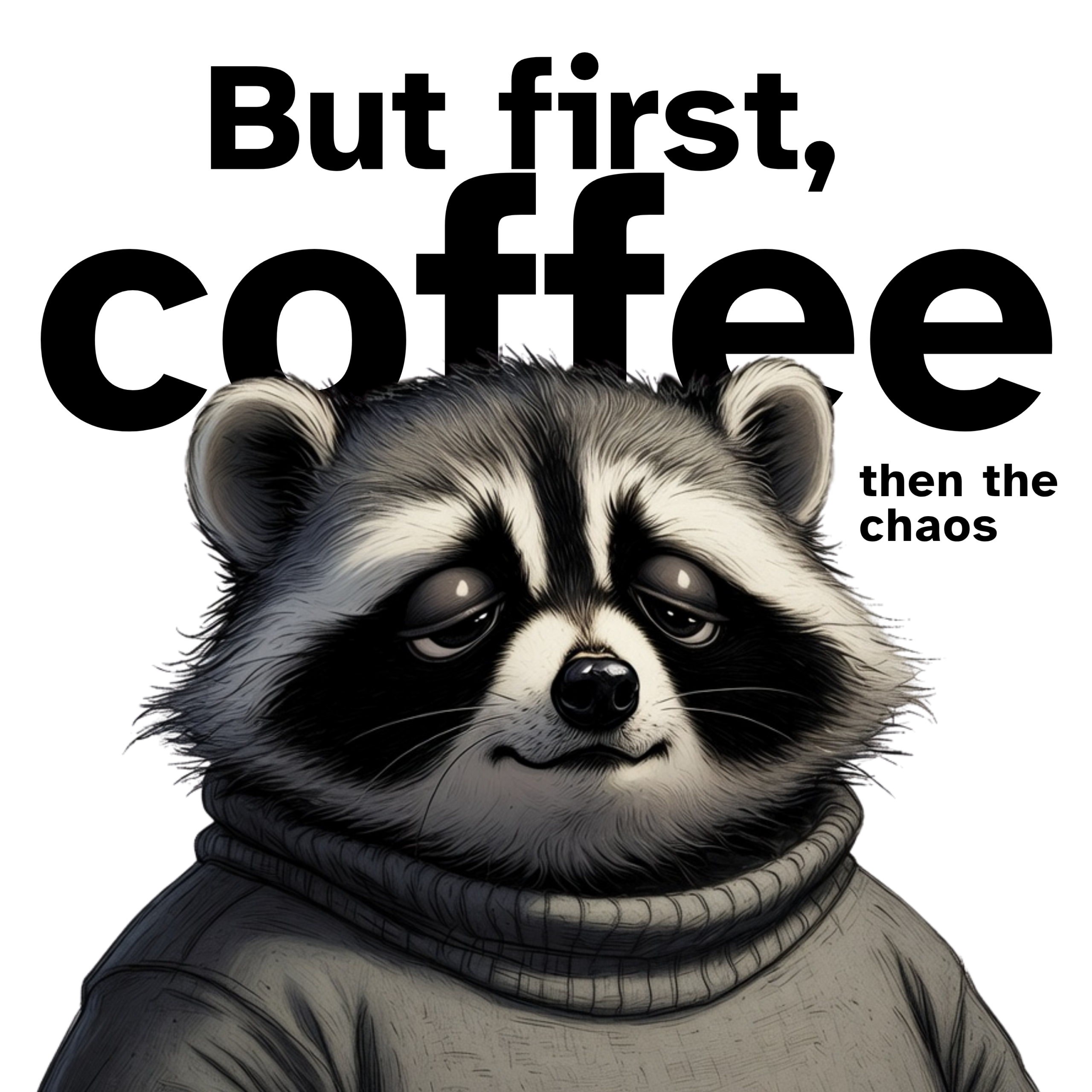 But first, coffee then the chaos. Tee