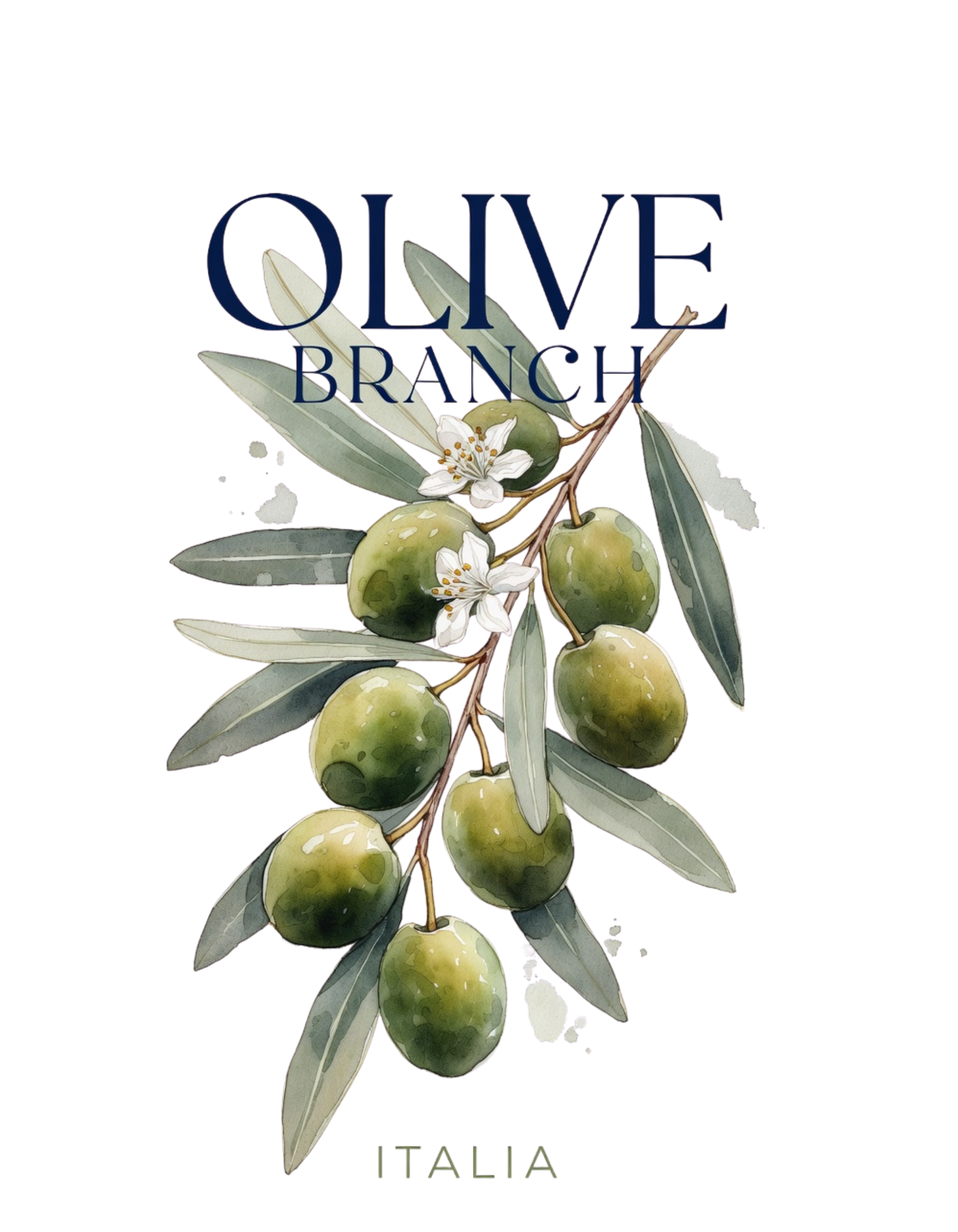 Olive branch. Italia Tee