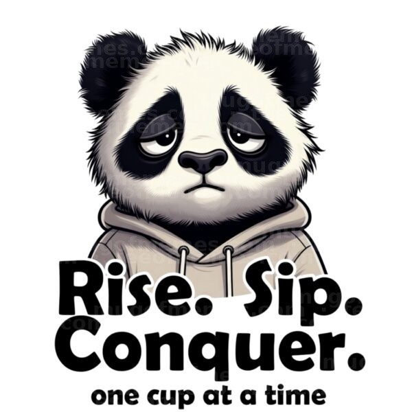 Rise. Sip. Conquer. One cup at a time. Mug