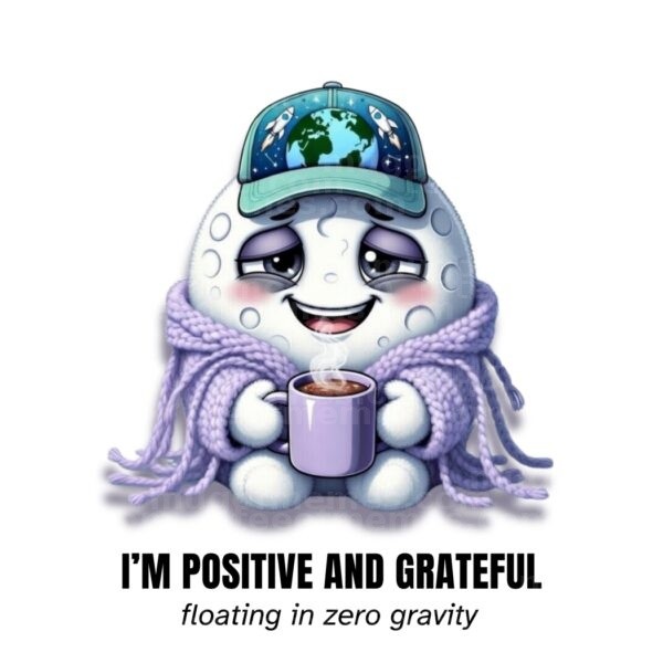 I’m positive and grateful floating in zero gravity Mug